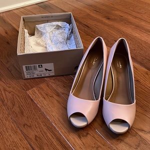 Clarks Florine Kona Pump Nude Pink Leather